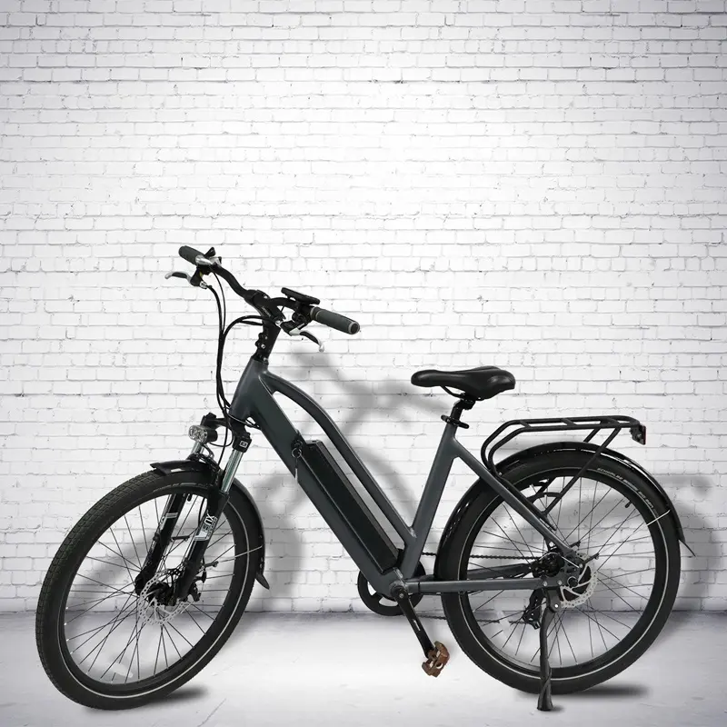 קלאסי בסגנון תכליתי מטען אור משקל גבירותיי עיר כביש אופניים חשמליים 36v 48v 26 אינץ 500W 10Ah מחזור טעינה E-אופניים
