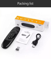 Rétroéclairage C120 Air Mouse 2.4G sans fil C120 télécommande Gyroscope USB Rechargeable batterie au Lithium rétroéclairé C120 claviers pour TV BOX