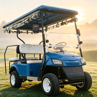 Mobil Golf Listrik 4 Kursi Tahan Gores Label Pribadi untuk Penggunaan Berat