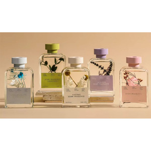 Lusso 200ml bottiglia di vetro profumo per la casa olio essenziale di Rattan aromatico <span class=keywords><strong>diffusore</strong></span> di fiori a secco per bagno - Product Image 4