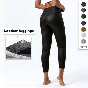 Nuovi Leggings ad Alta Elasticità per <span class=keywords><strong>Donna</strong></span>, Pantaloni da Fitness e Yoga in <span class=keywords><strong>Ecopelle</strong></span> - Product Image 2