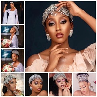 Mariée mariage coiffure strass cristal bandeau casque princesse mariée cheveux vigne peigne cheveux accessoires décoration