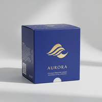 Caja de Embalaje para Productos de Belleza y Cuidado de la Piel, en Forma de Cubo, de Papel Texturizado Premium, con Gel Relajante, Venta al Por Mayor