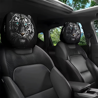 Housse de repose-tête de voiture pour petites commandes, impression personnalisée, étiquette personnalisée, livraison directe, vente chaude