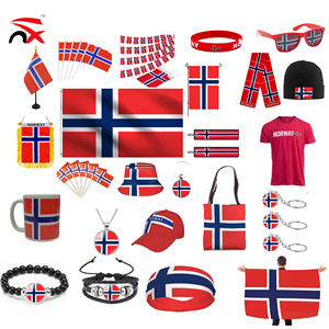 Casquette de pêcheur en polyester avec drapeau de la Norvège, impression numérique personnalisée, best-seller, casquette de pêcheur pour les fans de football norvégiens - Product Image 6