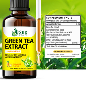 Gotas Líquidas de Extracto de Té Verde de Alta Calidad con Té Verde y Camellia Sinensis, Ricas en Antioxidantes Naturales - Product Image 2