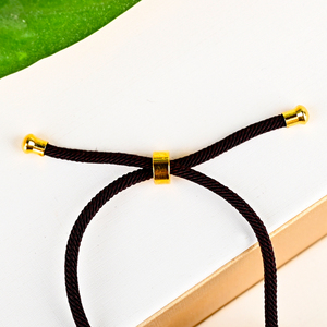 สร้อยข้อมืออเมทิสต์ทรงรีคริสตัลธรรมชาติขัดเงาปรับความยาวได้ - Product Image 4