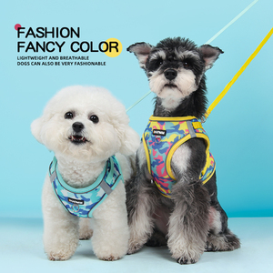 Rompi Harness Anjing Desain Kamuflase Bahan Bernapas dengan Tali, Grosir Produk Hewan Peliharaan - Product Image 2