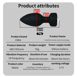Vibrador Anal Eléctrico con Control Remoto de Diez Frecuencias, Vibrador Anal de Alta Potencia, Estimulación Sexual, Fetiche Gay, Juguete Sexual para Adultos, Venta al por Mayor - Product Image 5