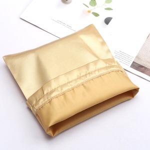Pochette en satin de haute qualité pour bijoux, bonbons de mariage, emballage de cheveux, sacs à cordon de luxe en satin, pochette en soie - Product Image 5