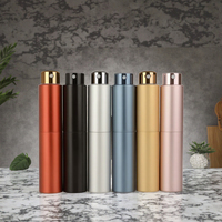 Flacon de parfum rond en verre personnalisable de haute qualité de 10 ml et 15 ml avec bouchon à vis