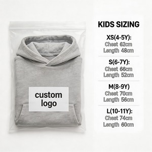 Felpa con Cappuccio per Bambini con Logo Personalizzato, <span class=keywords><strong>Pile</strong></span> Pesante 400gsm, Abbigliamento Casual, Produttore OEM, Fornitore all'Ingrosso - Product Image 4