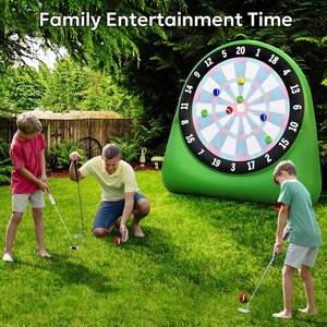 JOSEN JS-01 Tablero de Dardos Inflable de PVC de 8 Pies - Duradero, Ligero, Portátil e Impermeable para Juegos Familiares al Aire Libre - Product Image 2