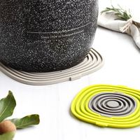 Tapis de cuisine en silicone de qualité alimentaire 3 en 1, résistant à la chaleur, antidérapant, flexible, pour dessous de plat, dessous de casserole et sous-verre