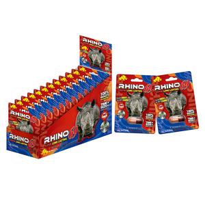 Capsules de médecine d'emballage de pilules de sexe de rhinocéros d'amélioration sexuelle masculine de puissance super dure boîte de papier enduit d'affichage d'emballage - Product Image 6