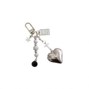 High Quality Fashionable Trend Metal Silver Ins <b>Sweet</b> <b>Bag</b> Key Chain Pendant for Car Key and <b>Bag</b> - Product Image 6