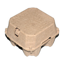 Recycled Paper Packaging Pulp 4/6/8 Empty Egg Boxes Tray Cartons Wholesale Egg Trays Kraft Paper Box