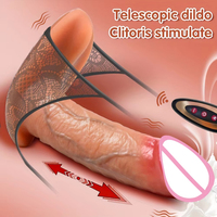 Direkt vom Hersteller Tragbarer Stoßender Dildo-Vibrator Teleskopisch Beheizbar & Fernbedienbar G-Punkt Anal-Stimulator Weibliches Sexspielzeug