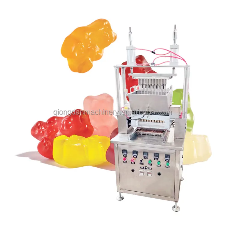 Línea de depósito de dulces de goma de gelatina multifuncional, máquina para hacer dulces de toffee