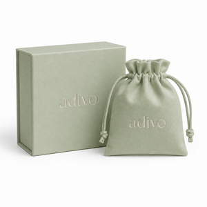Premium <b>Light</b> Blue Jewelry Packaging Set With Custom Gold Foil Logo, Elegant Rigid Gift <b>Box</b> And <b>Soft</b> Velvet Drawstring Pouch - Product Image 1