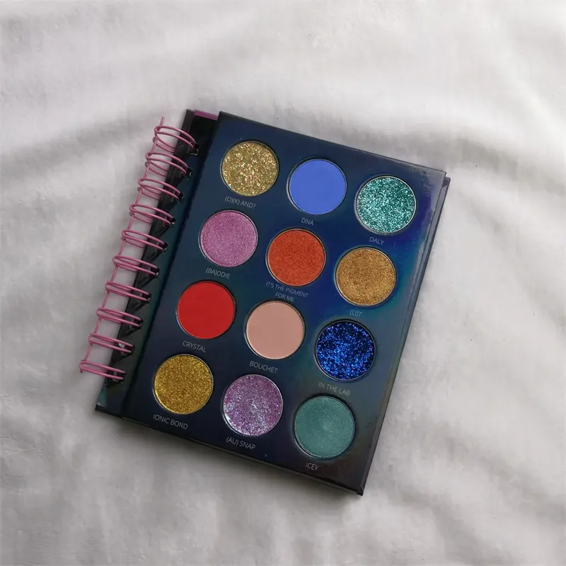 Custom Notebook Eyeshadow Book DIY Vegan Private Label Custom Eyeshadow Palette