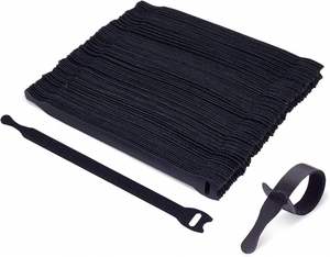 Bridas para Cables de Poliéster Negras Más Vendidas, Ajustables, Reutilizables, Autoadhesivas, para Organización en el Hogar, Oficina y Escritorio, Resistentes al Calor - Product Image 2