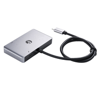 VCOM adaptor pengisian daya cepat, Hub USB C PD3.0 100W, adaptor pengisian daya cepat dengan 3 port Video HDMI 4K 1080P