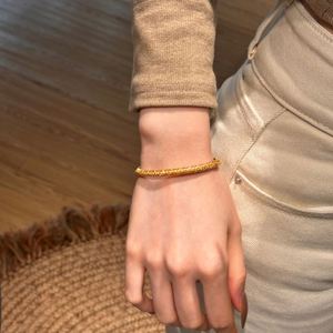 Dylam Luxurious Daily Wear Jewelry 22K Gold Plated Sterling <b>Silver</b> 5A Zirconia Wheat Ears Women Jewellery <b>Bracelets</b> <b>Bangles</b> - Product Image 2