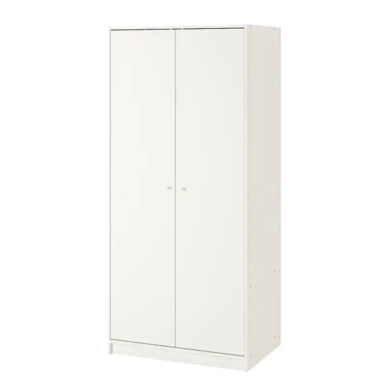 Modern 2 Doors Wardrobe Custom Pvc Sliding Door Wardrobe Closet