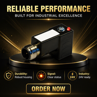 Conector de Válvula Solenoide Industrial Tipo D, Adaptador de Sensor con Rosca Macho M12 para Equipos de Automatización