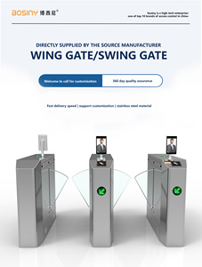 304 thép không gỉ Swing rào cản cánh cổng turnstile quản lý kiểm soát truy cập an ninh cho tòa nhà văn phòng tại chỗ danh lam thắng cảnh - Product Image 3