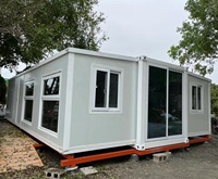 Maison conteneur intégrée extensible de 20 pieds, habitation moderne avec salle de bain, douche et toilettes pour appartement ou hôtel