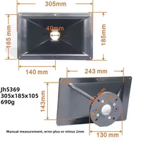 Accessoires audio professionnels 5369 - Diffuseur de son haute fréquence - Diamètre du port vocal 1,5 pouce (38 mm), ABS