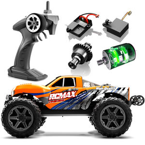 Camion monstre RC 2,4G avec moteur RS390 1:14 4 roues motrices brossées, couple élevé, aimant puissant, phares LED, matériau durable hautement élastique - Product Image 2