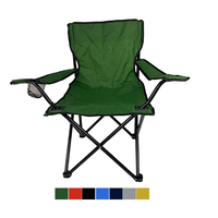 Chaise pliante de pêche et de pique-nique personnalisable avec logo, en tissu Oxford durable, portable, en métal, pour l'extérieur et le camping, vente en gros