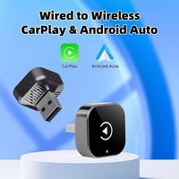 Adaptateur CarPlay sans fil Kaiwo Smart Button USB Mini Portable, Dongle Android Auto pour Apple IOS iPhone Voitures, Garantie 1 an