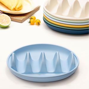 Support à tacos personnalisé neuf et réutilisable avec 4 séparateurs pour coques dures et souples, compatible lave-vaisselle et micro-ondes - Product Image 2