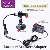 Module laser à diode 20*90 660nm avec boîtier de batterie, localisateur de ligne laser rouge pour alignement et positionnement de machines à bois