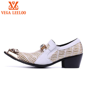 <span class=keywords><strong>Scarpe</strong></span> <span class=keywords><strong>Eleganti</strong></span> da Uomo di Lusso con Punta Metallica, <span class=keywords><strong>Scarpe</strong></span> in Pelle Slip-on per Matrimoni e Feste, Colore Bianco - Product Image 2