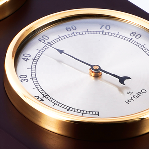 Внутренний лабораторный гигрометр барометр термометр 3-в-1 аналоговая деревянная метеостанция - Product Image 3