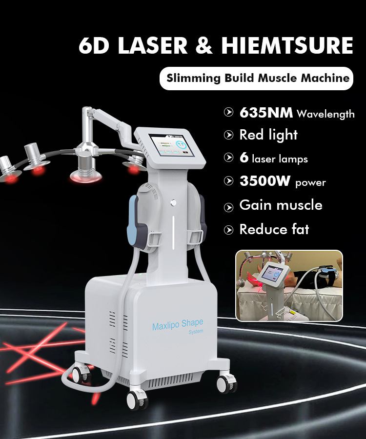 6d Laser Machine For Fat Removal Electric Muscle Stimulation Weight Loss Machine