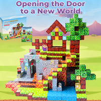 Jeu de blocs de construction en plastique magnétique DIY éducatif STEM Cubes Puzzle Construction modèle 3D jouet de décompression