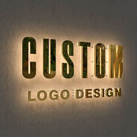 Enseigne personnalisée rétroéclairée avec nom de marque, enseigne 3D personnalisée pour intérieur, enseigne LED pour extérieur, pour boutique, magasin, entreprise, bureau
