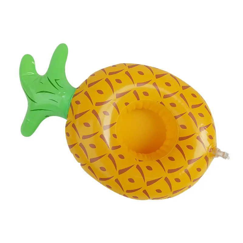 Tragbarer Pool Floating Custom Drink Cup Holder Schöne aufblasbare Ananas Cup Holder