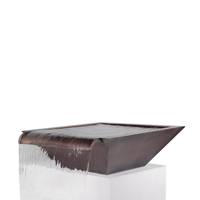 Stahl material quadratischer Wasserfall Wasserschale Pool Wasser topf