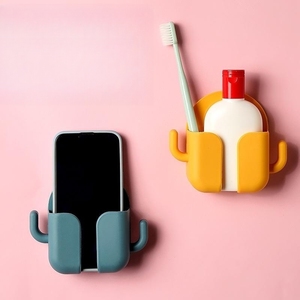 Boîte de rangement murale multifonctionnelle en plastique pour <span class=keywords><strong>téléphone</strong></span> portable, télécommandes et petits objets - Product Image 4
