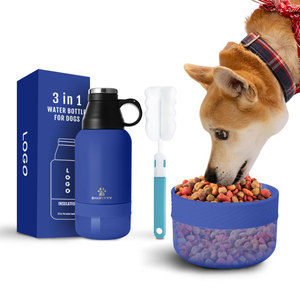 Bottiglia d'<span class=keywords><strong>acqua</strong></span> per cani da viaggio 2 in1 32 64oz contenitore per alimenti portatile con isolamento sottovuoto in acciaio inossidabile - Product Image 2