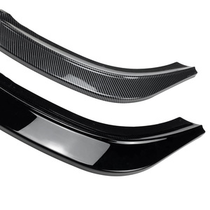Hyundai I20 MK2 Front Bumper Lip Splitter Piano Black Carbon Fiber Texture 2015-2017 PP Material - Product Image 5