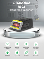 Escáner de Código de Barras QR 2D Inalámbrico Portátil, Mini Lector Bluetooth 1D Resistente, para Gestión de Inventario y Logística de Almacén