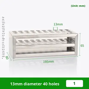 304 Stainless Steel Test Tube Rack para School Laboratório para Química Centrifuge Tube Blood Collection Other Chemistry - Product Image 6
